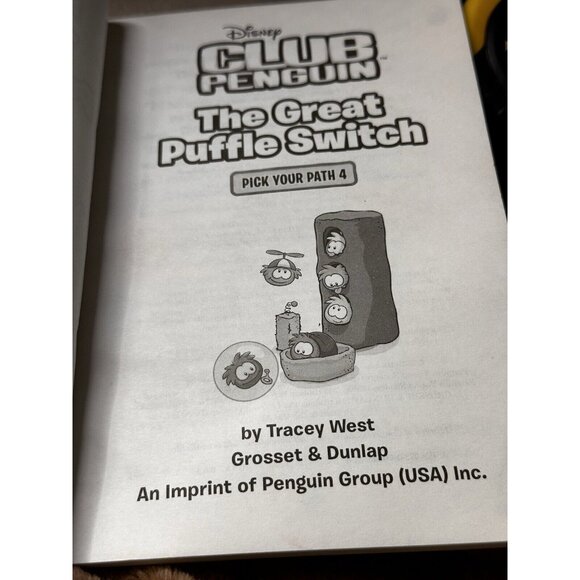 The Great Puffle Switch 4 Disney Club Penguin Pick Your Path Paperback Book GOOD - Picture 6 of 16
